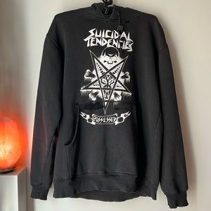 FREE SHIPPING Vintage Suicidal Tendencies Hoodie Sweatshirt Band Merchandise